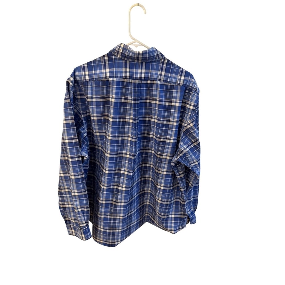 Polo Ralph Lauren Men's Blue Plaid Button-Down Shirt In Classic Fit XXL - Picture 2 of 8